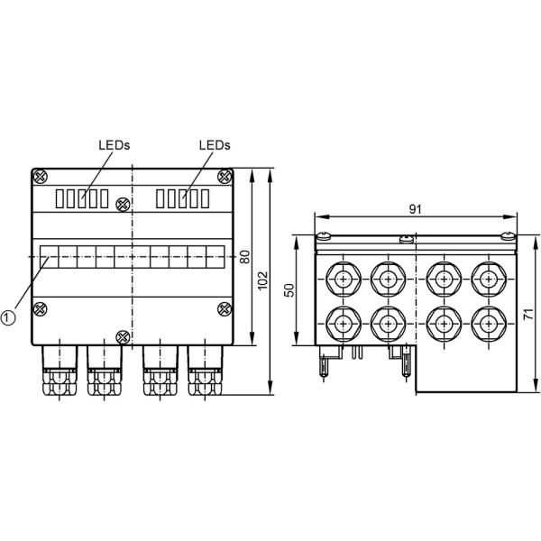 AC2620 IFM - Módulo Universal AS-Interface Montagem em campo 4 Entradas Pt100 IP65