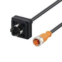 E12727 IFM - Cabo de Conexão Válvula DIN A para M12 Automação Industrial 0,4m PUR IP65 E12727