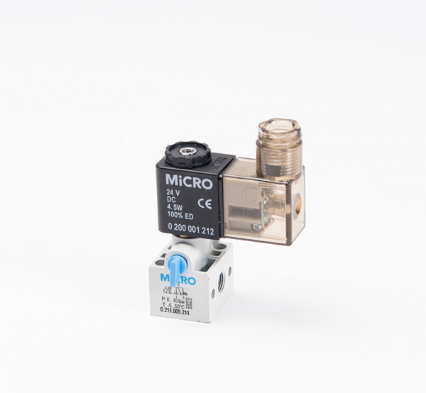 VALV. 211 3/2 1/8 NF COM. ELETRICO RET. MOLA 24VCC