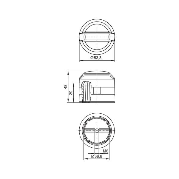 E12517 IFM - Came de Comutação IFM para Acionamentos Oscilantes 53mm VDI/VDE 3845