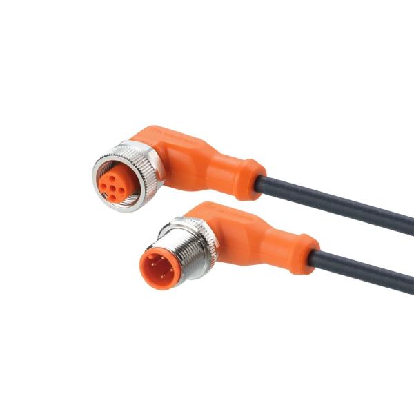 EVC168 IFM - Cabo de Ligação IFM M12 Angular Automação Industrial 2,5m PUR IP69K