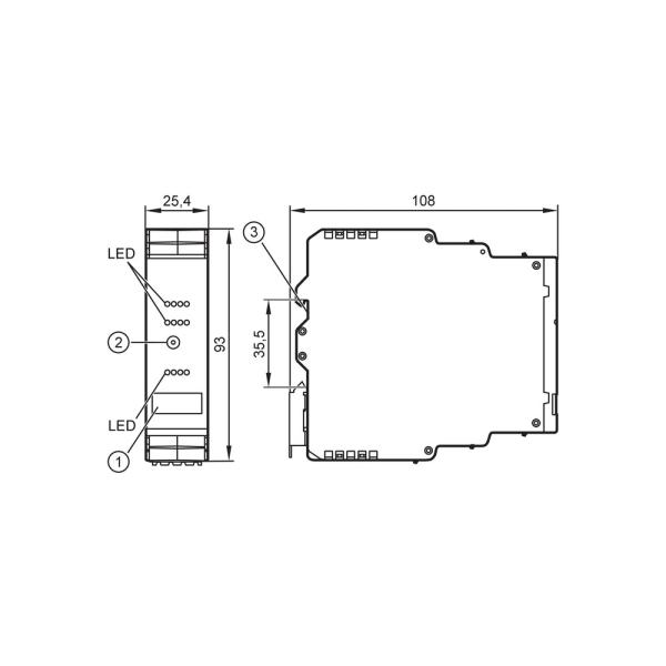 AC2256 IFM - Módulo AS-Interface IFM Automação Industrial 4DI 2DO SmartL25 IP20