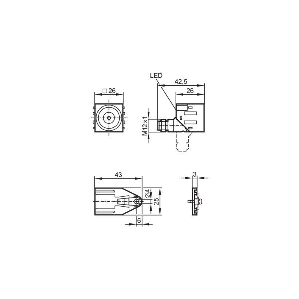 IO5016 IFM - Sensor Indutivo IFM Automação Industrial 10mm PNP/NPN M12