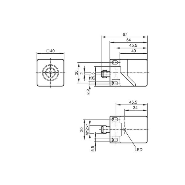 IM512A IFM - Sensor Indutivo ifm Áreas Explosivas 20mm PNP M12 IP67