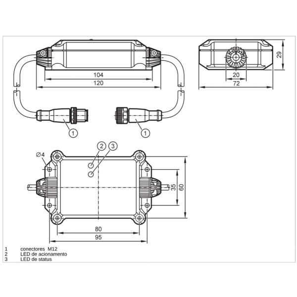 CR3122 IFM - Gateway ISOBUS ifm Automação móvel IP67, 2x CAN, 12-27V