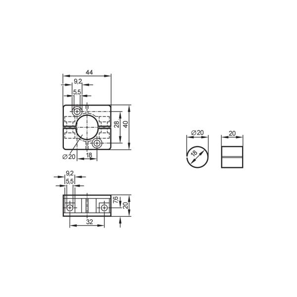 E10076 IFM - Grampo de Fixação ifm Fixação de sensores Com manga redutora M18