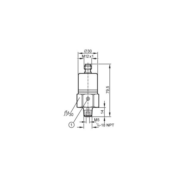 PX3244 IFM - Transmissor de Pressão IFM Aplicações Industriais 0-150 psi 4-20mA Cerâmica