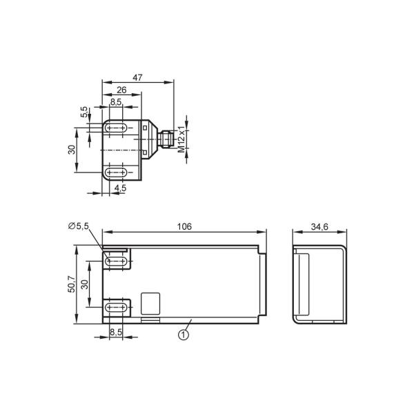 IN507A IFM - Sensor Duplo Indutivo IFM Para Atuadores Oscilantes PNP 4mm M12 IP67