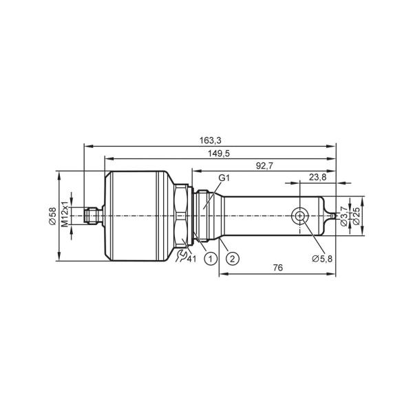 LDL201 IFM - Sensor de Condutividade Indutivo IFM Monitoramento de Processos IO-Link, 4-20mA, IP69K