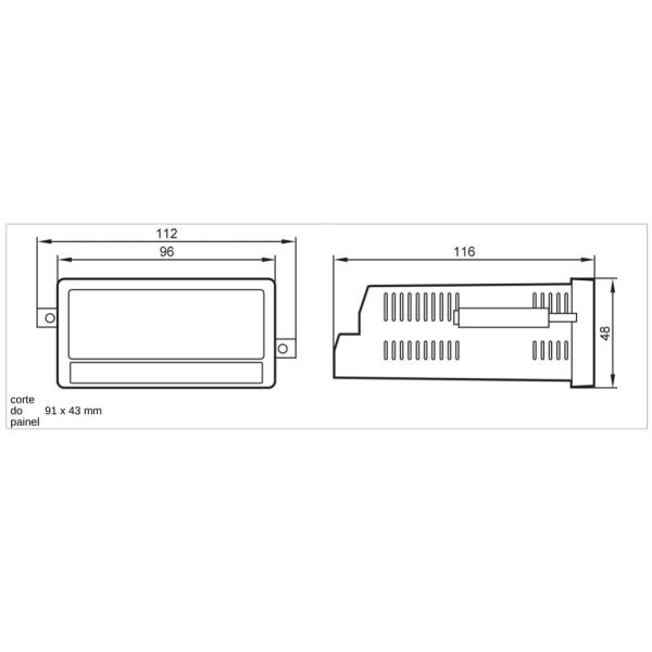 DX2041 IFM - Exibição Multifuncional ifm Monitoramento de sinais Touch Screen 2 Entradas