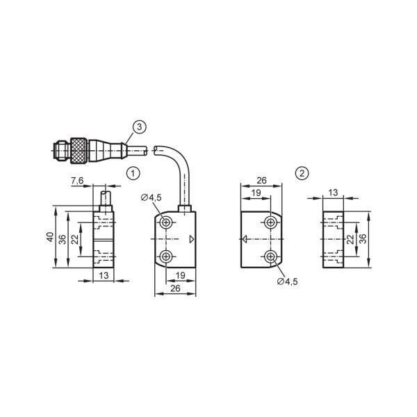 MN207S IFM - Sensor Codificado Magnético ifm Segurança Industrial 5mm 2NA M12 IP69K