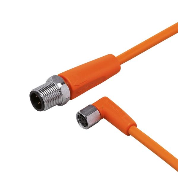 EVT256 IFM - Cabo de Ligação IFM Indústria Alimentícia 2m, PVC, IP69K, M8/M12