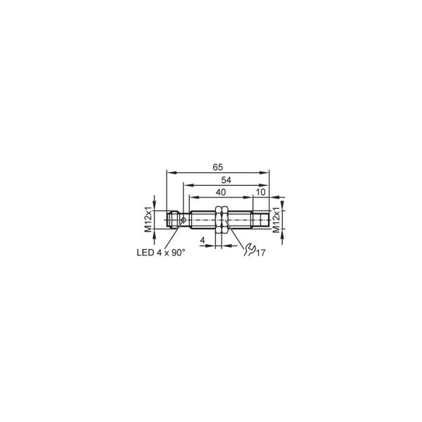 IFC246 IFM - Sensor Indutivo IFM Automação Industrial M12 PNP 8mm