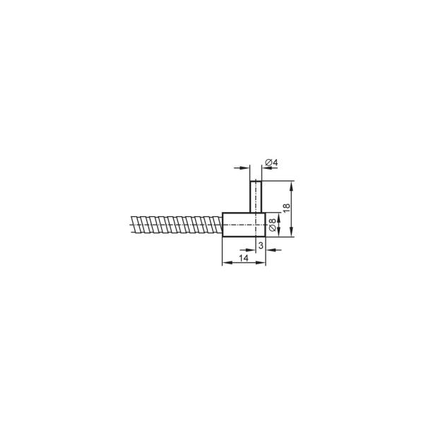 E20072 IFM - Sensor Fibra Óptica Detecção Reflexão Difusa 4mm 1500mm -40 a 290°C