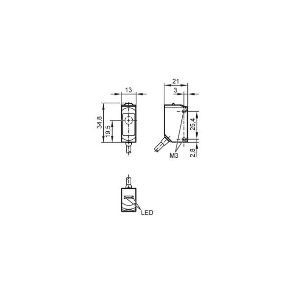 O6S301 IFM - Transmissor Fotoelétrico Barreira Indústria Alimentícia Inox 10m IP69K
