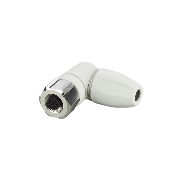 EVF570 IFM - Soquete Confeccionável M12 Indústria Alimentícia 5 Pinos, IP69K, Ouro