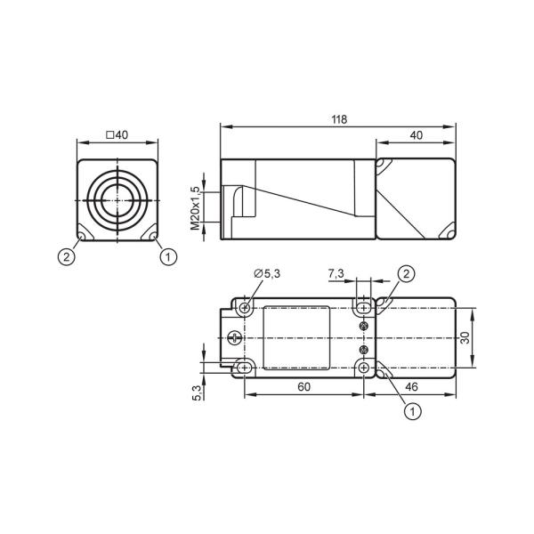 IV5004 IFM - Sensor Indutivo IFM Detecção de objetos PNP 20mm IP69K