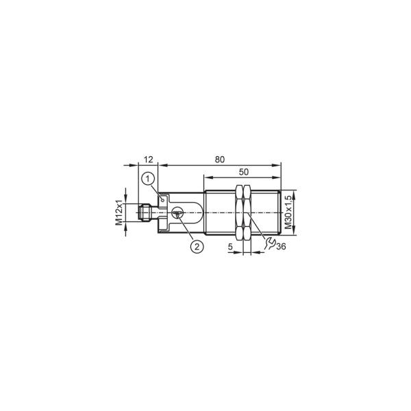 KI5309 IFM - Sensor Capacitivo ifm Detecção de objetos M30 PNP IO-Link 40mm