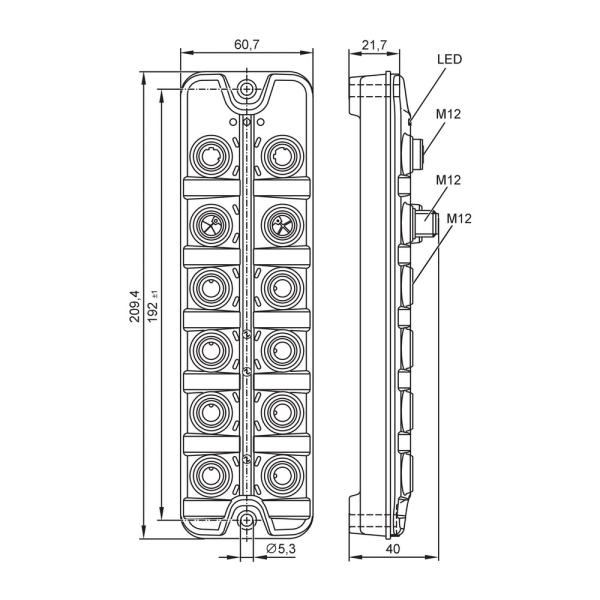 AL1602 IFM - Mestre IO-Link ifm Automação Industrial 8 Portas Multiprotocolo IP67