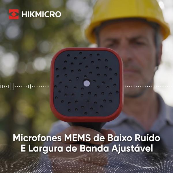 Câmera Acústica HIKMICRO AI56L Detector Ultrassônico de Vazamento de Ar Comprimido e Gases