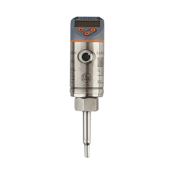 SA5000 IFM - Sensor de Fluxo IFM Monitoramento de fluxo e temperatura IO-Link, 100 bar, M18x1,5