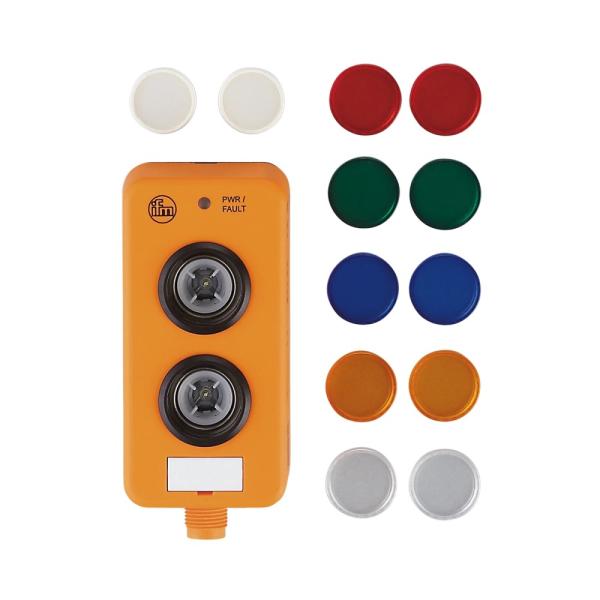 AC2396 IFM - Módulo com Botão Luminoso AS-Interface Automação Industrial IP67 2 Teclas