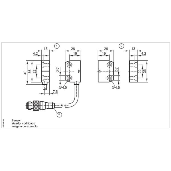 MN203S IFM - Sensor Codificado Magneticamente IFM Segurança Industrial 5mm 2xNA M12 IP69K