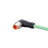 EVC899 IFM - Cabo Industrial M12 Angular Ethernet CAT5e Blindado 5m EVC899
