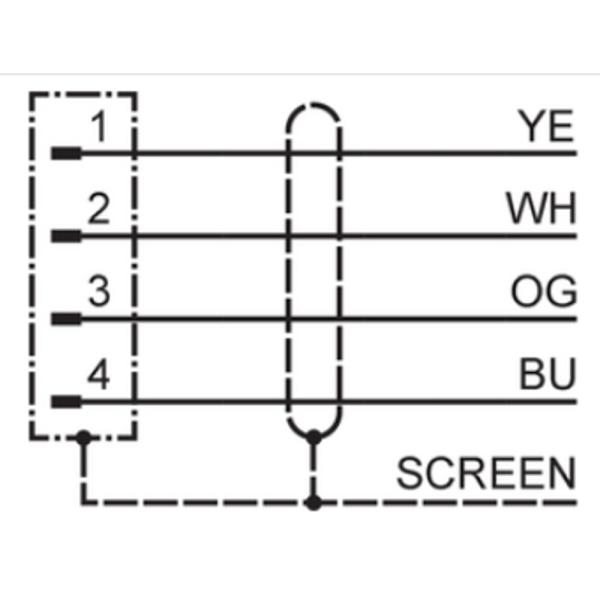 EVC893 IFM - Cabo Ethernet M12 Automação Industrial 2m Blindado PROFINET