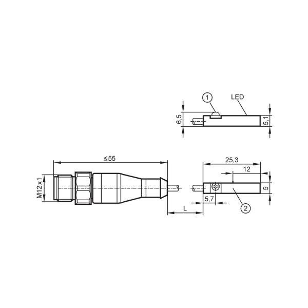MK5157 IFM - Sensor de Cilindro ifm Detecção em ranhura T PNP, M12, 6000Hz