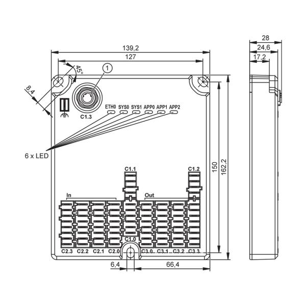 CR413S IFM - Controlador Programável IFM Para Máquinas Móveis 32 E/S, CAN e Ethernet