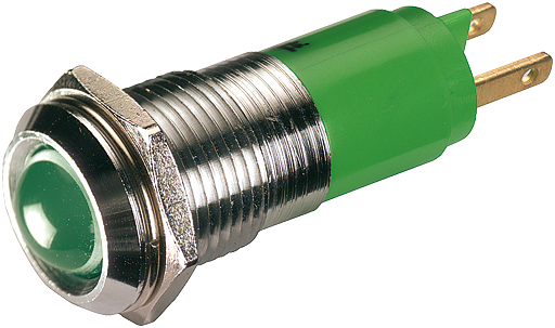 LED 24VDC 20MA VERDE 10MM
