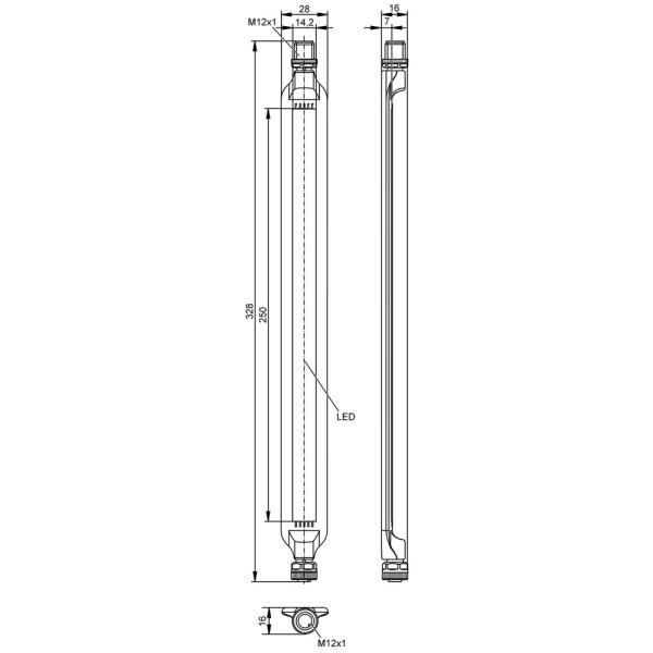 DV3011 IFM - Luz para Máquinas IFM Iluminação e sinalização LED RGBW 24V IP69K