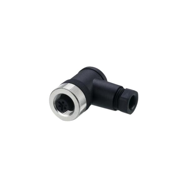 E11795 IFM - Soquete Confeccionável IFM Automação Industrial Angular 3 Pinos 1/2" IP67