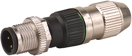 CONECTOR MOSA M12 MACHO 4 POLOS RETO AUTO-DECAPANTE (O 25 0 5MM)