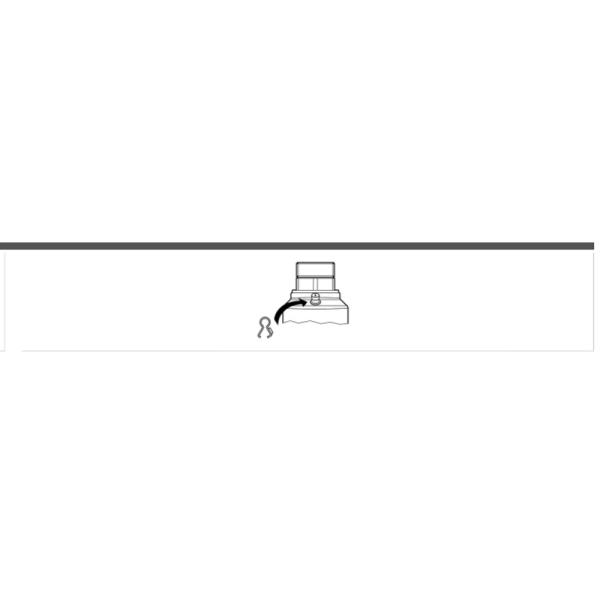 E40234 IFM - Braçadeira de Aterramento IFM para Conector M12 Aço Inoxidável 316L, Kit 4 Peças