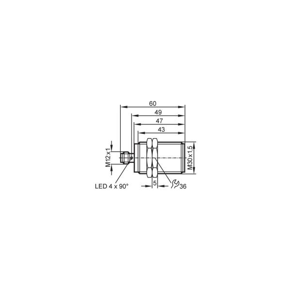 IIC220 IFM - Sensor Indutivo AS-Interface Automação Industrial M30 14mm IP68