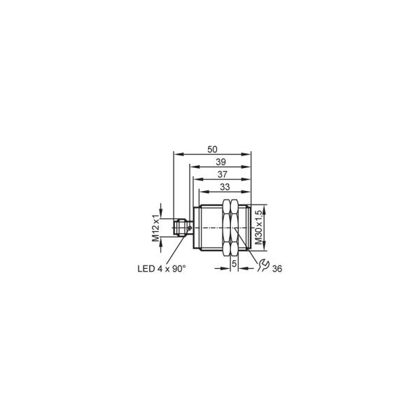 NI501A IFM - Sensor Indutivo NAMUR Áreas Explosivas M30 15mm M12