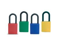CADEADO DE PLÁSTICO DE SEGURANÇA COM HASTE PLÁSTICA SEGREDO IGUAIS - 1.5 COR - VERMELHO HT 38MM  C70 BDY-3513