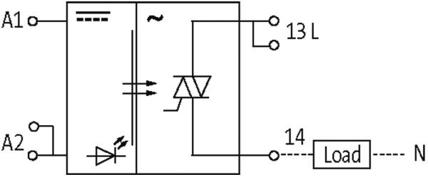 MIRO TRIAC 24VDC 1X400VAC-10A