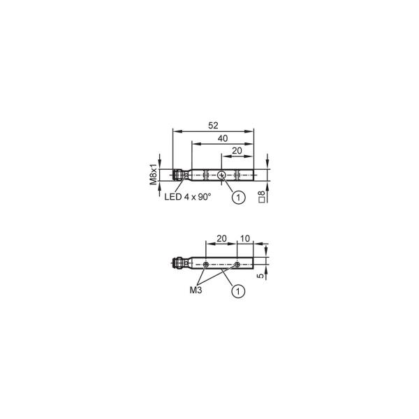IL5005 IFM - Sensor Indutivo IFM Automação Industrial PNP 2mm M8 IP65