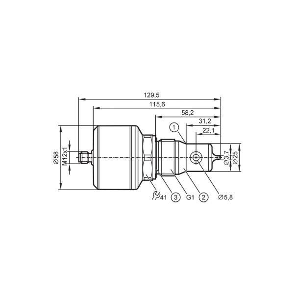LDL210 IFM - Sensor Condutividade Indutivo Medição fluidos IO-Link, M12, IP68/69K, 16bar