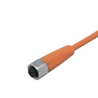 EVT093 IFM - Cabo Conector Fêmea M12 Indústria Alimentícia 20m PVC Laranja 4 Polos EVT093