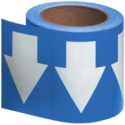 SETAS EM ROLO 2,5CMX32M - AZUL C/ SETAS BRANCASM6925-56008 BRADY