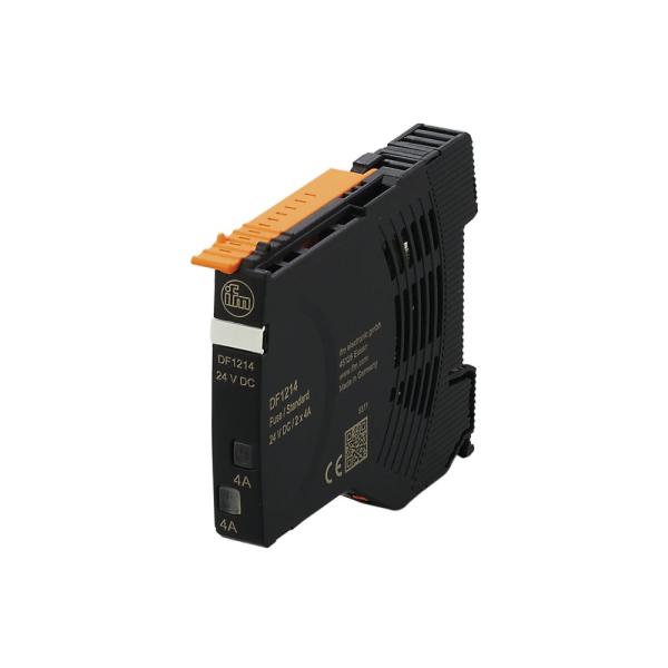 DF1214 IFM - Fusível Eletrônico IFM Proteção de circuitos 24VDC 2x4A Trilho DIN