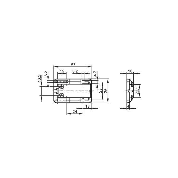 E12153 IFM - Adaptador de Montagem IFM Sensores Capacitivos PBT e Latão
