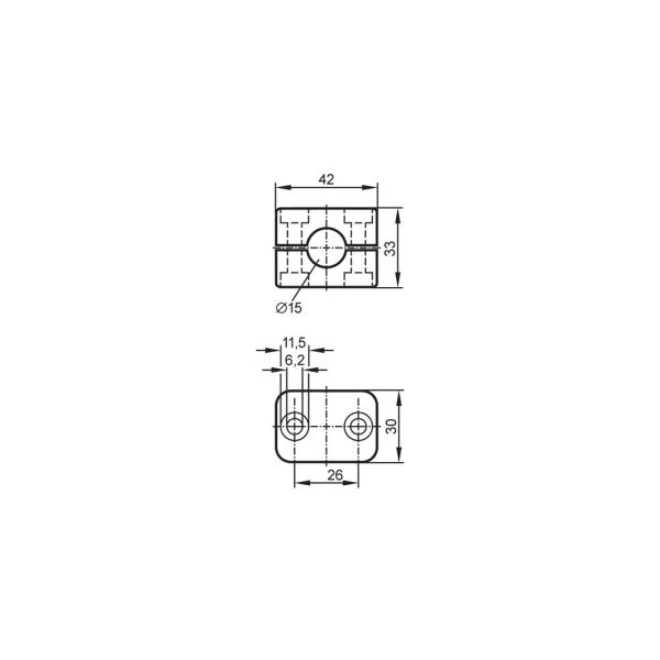 E43000 IFM - Presilha de Fixação IFM para Sensores de Nível 16mm PP