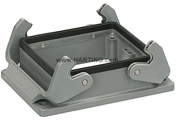 Conectores de Força para Serviços Pesados HAN 32B BULKHEAD MNT 2 LEVERS METAL