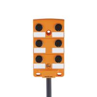EBC018 IFM - Distribuidor Central IFM Automação Industrial 6 Portas M12 Cabo 5m EBC018