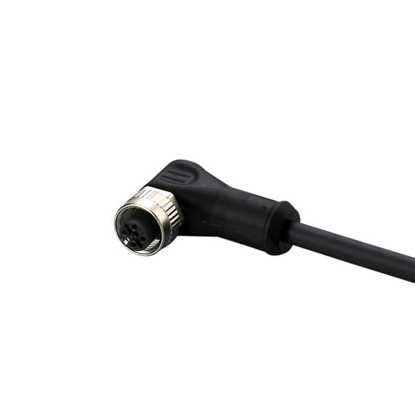 E12339 IFM - Cabo Conector Fêmea M12 Angular Automação Industrial 5m PUR Blindado